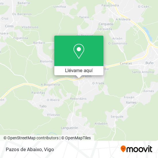 Mapa Pazos de Abaixo