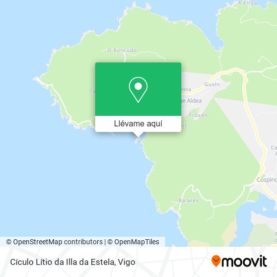Mapa Cículo Lítio da Illa da Estela