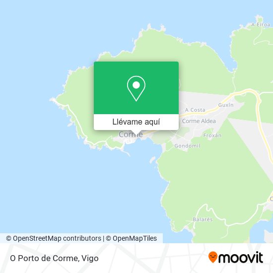 Mapa O Porto de Corme