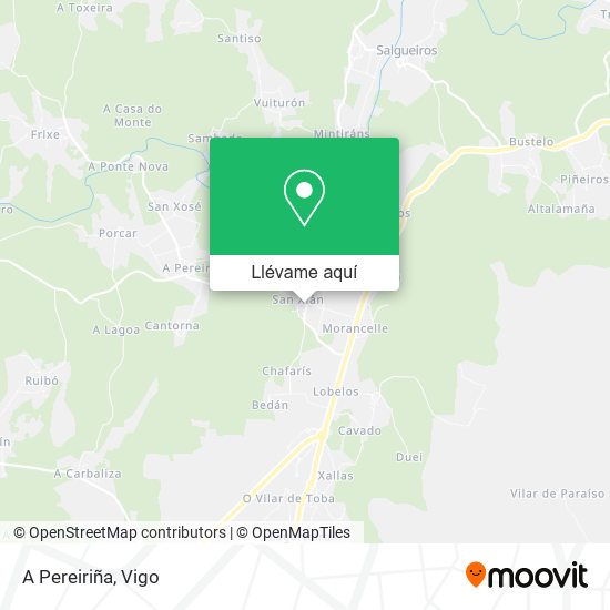 Mapa A Pereiriña
