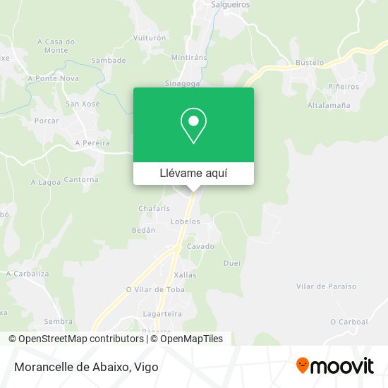 Mapa Morancelle de Abaixo