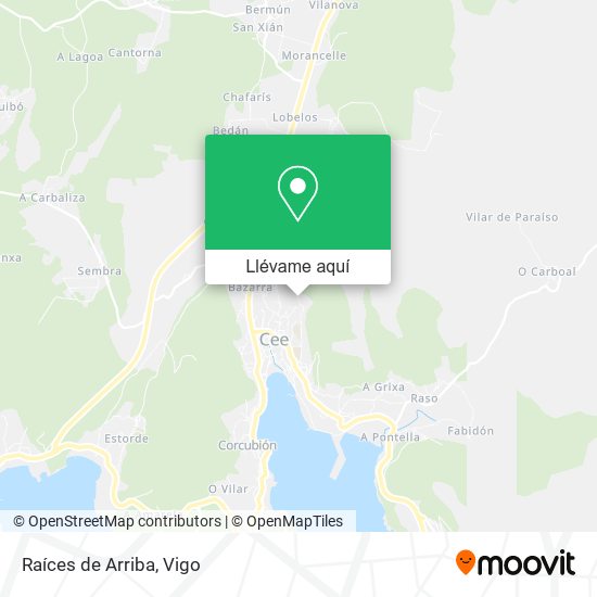 Mapa Raíces de Arriba