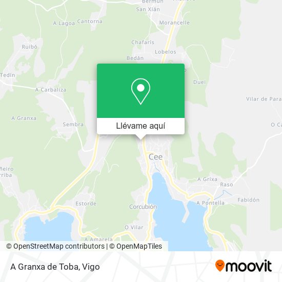 Mapa A Granxa de Toba