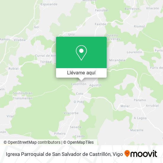 Mapa Igrexa Parroquial de San Salvador de Castrillón
