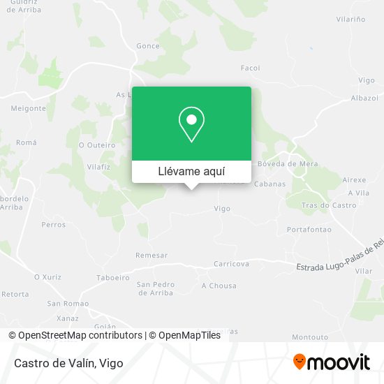 Mapa Castro de Valín