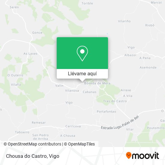 Mapa Chousa do Castro