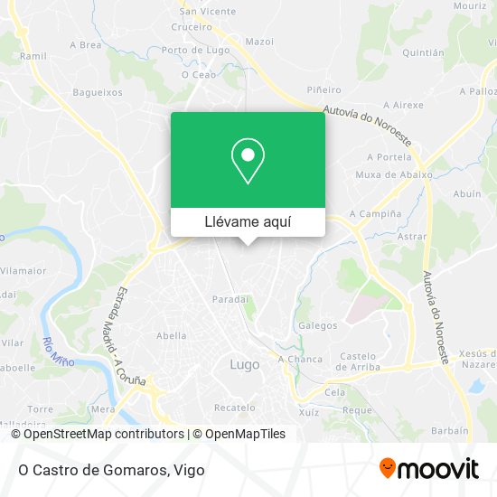 Mapa O Castro de Gomaros