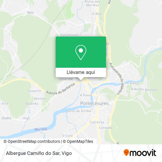 Mapa Albergue Camiño do Sar
