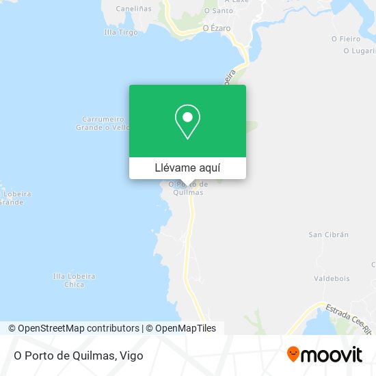 Mapa O Porto de Quilmas