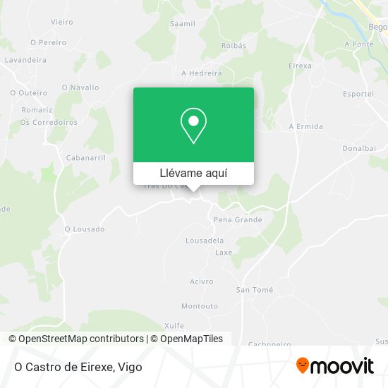 Mapa O Castro de Eirexe