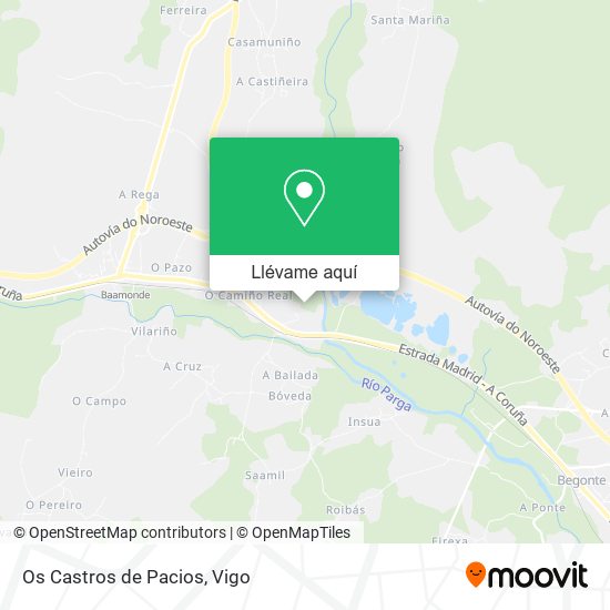 Mapa Os Castros de Pacios