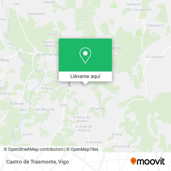 Mapa Castro de Trasmonte