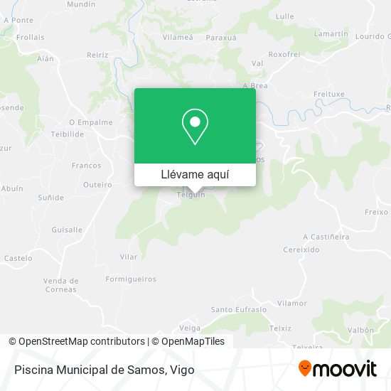 Mapa Piscina Municipal de Samos