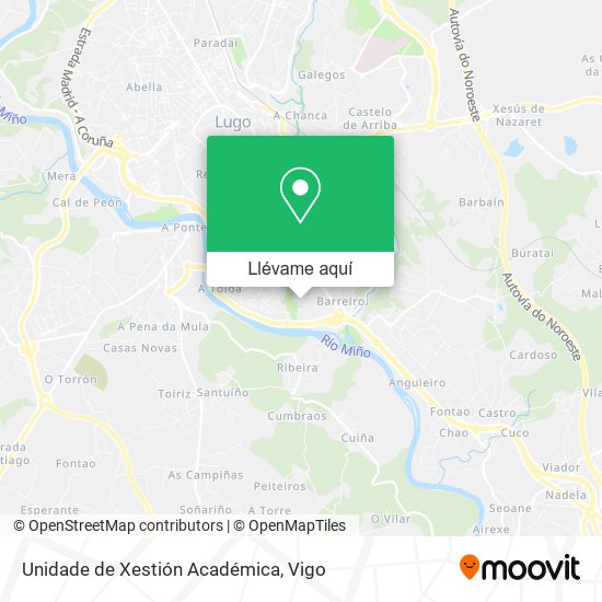 Mapa Unidade de Xestión Académica