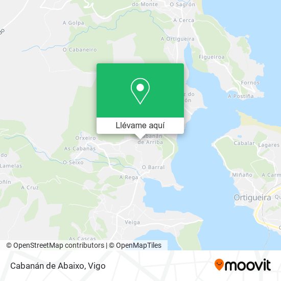 Mapa Cabanán de Abaixo