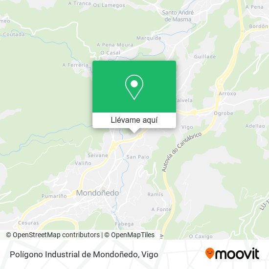 Mapa Polígono Industrial de Mondoñedo