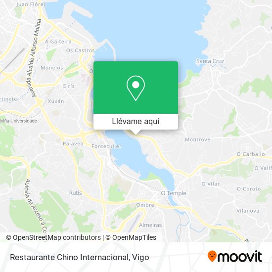 Mapa Restaurante Chino Internacional