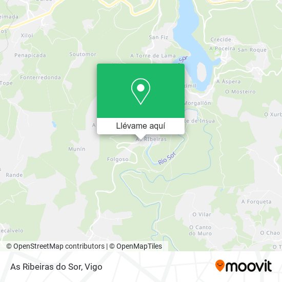 Mapa As Ribeiras do Sor