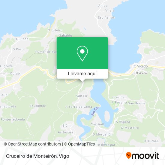 Mapa Cruceiro de Monteirón
