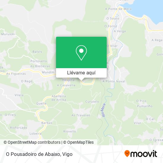 Mapa O Pousadoiro de Abaixo