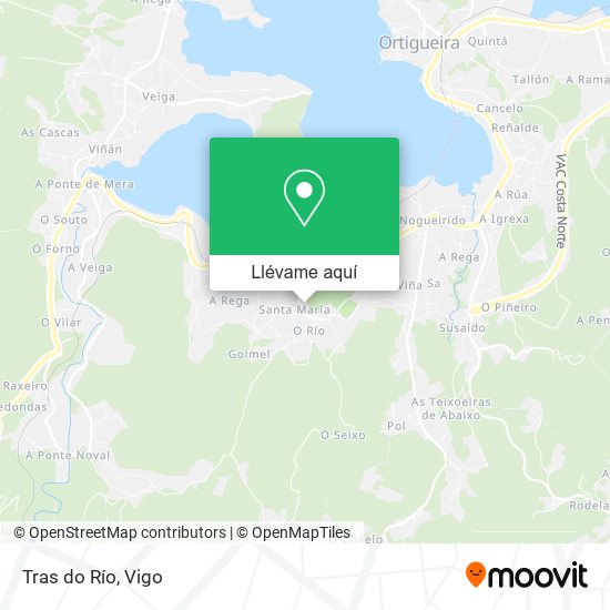 Mapa Tras do Río