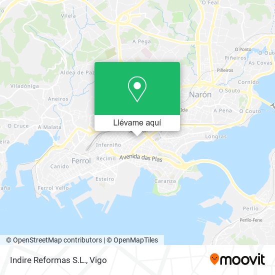 Mapa Indire Reformas S.L.