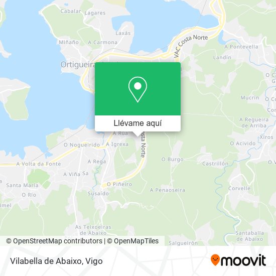 Mapa Vilabella de Abaixo