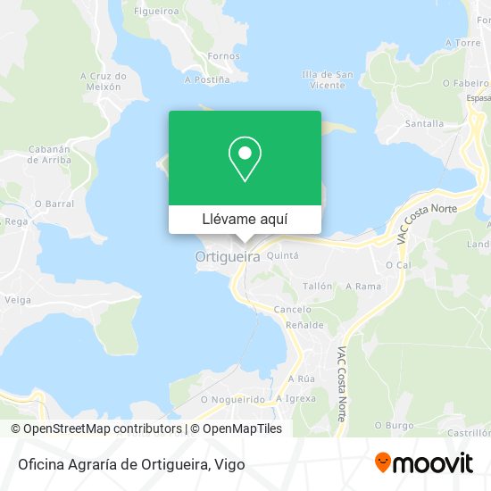 Mapa Oficina Agraría de Ortigueira