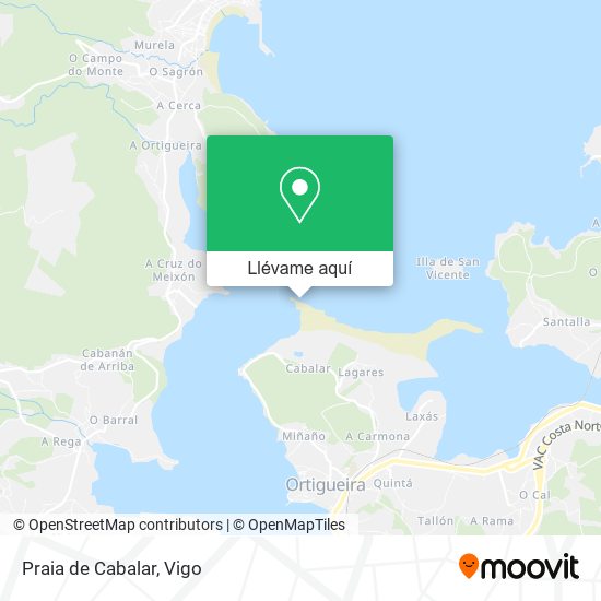 Mapa Praia de Cabalar
