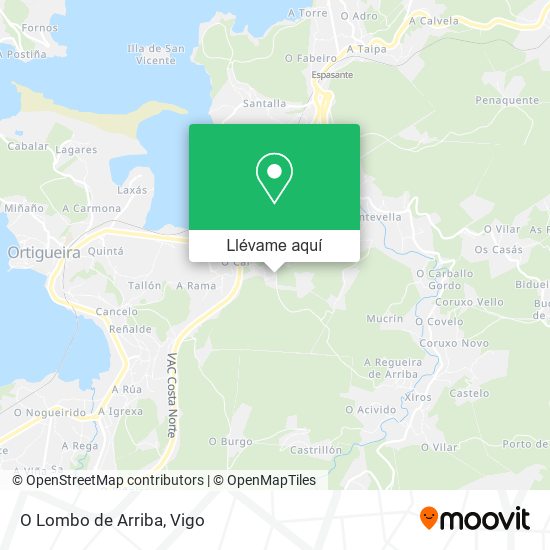 Mapa O Lombo de Arriba