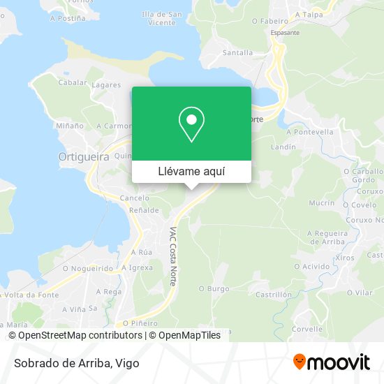 Mapa Sobrado de Arriba