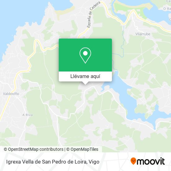 Mapa Igrexa Vella de San Pedro de Loira