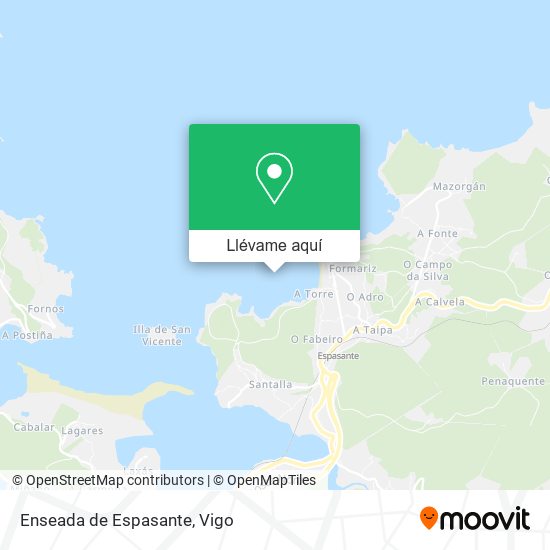 Mapa Enseada de Espasante