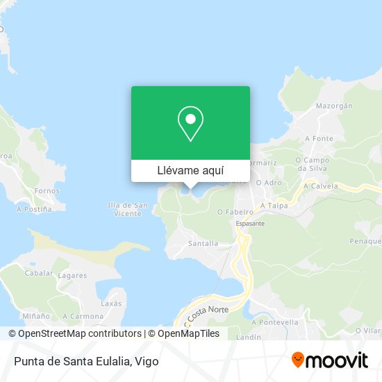 Mapa Punta de Santa Eulalia
