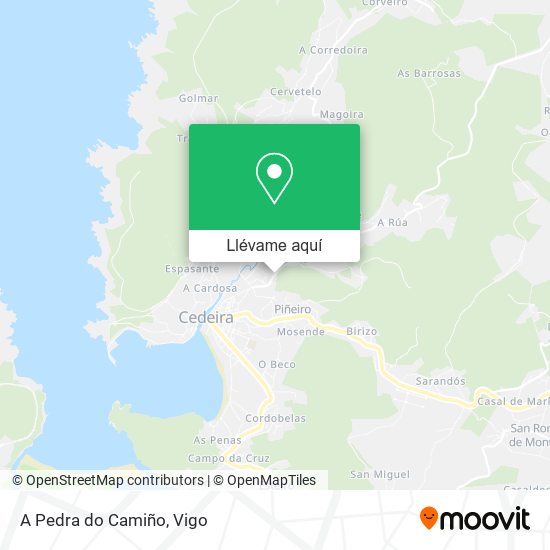 Mapa A Pedra do Camiño
