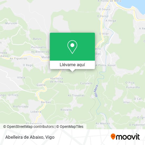 Mapa Abelleira de Abaixo