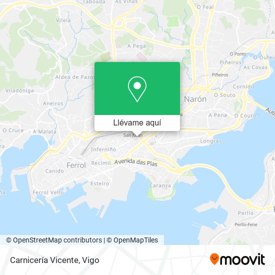 Mapa Carnicería Vicente