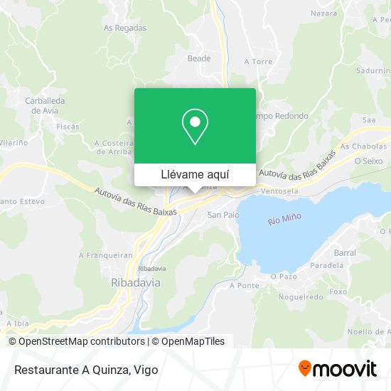 Mapa Restaurante A Quinza