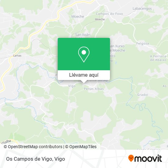 Mapa Os Campos de Vigo