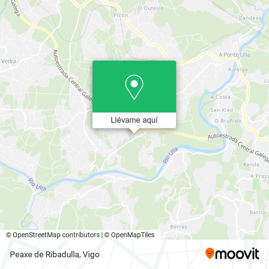 Mapa Peaxe de Ribadulla