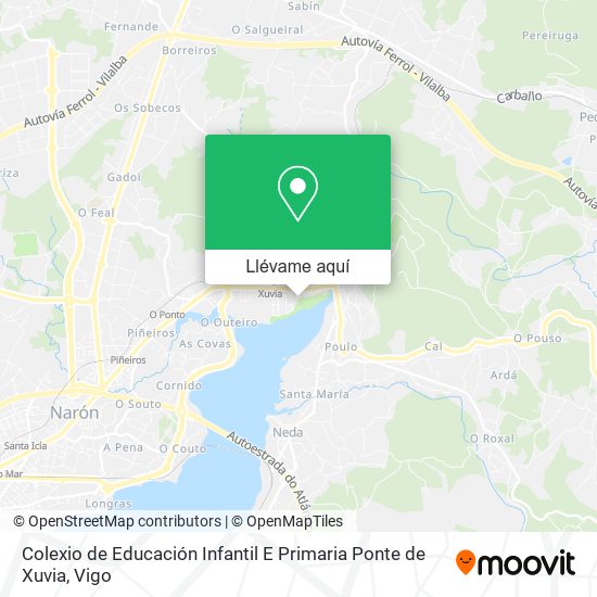 Mapa Colexio de Educación Infantil E Primaria Ponte de Xuvia