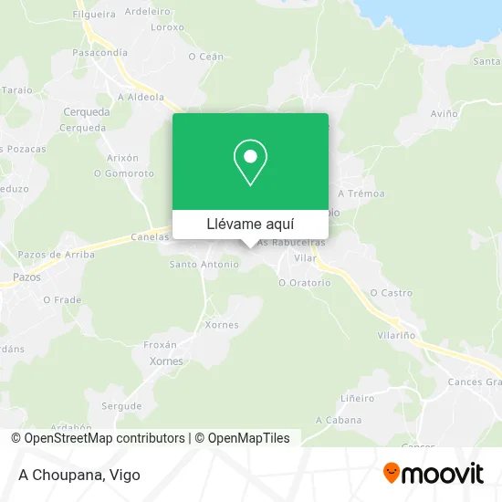 Mapa A Choupana