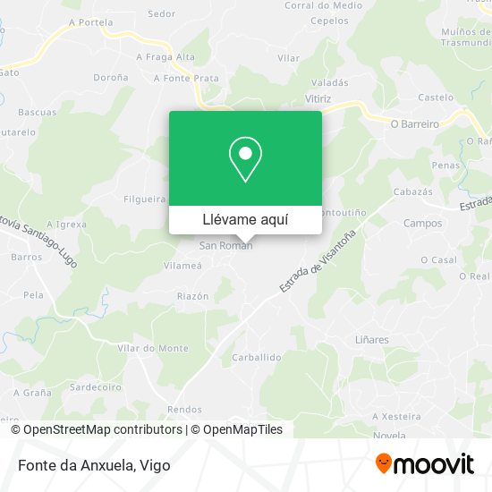 Mapa Fonte da Anxuela