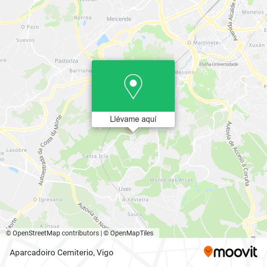 Mapa Aparcadoiro Cemiterio