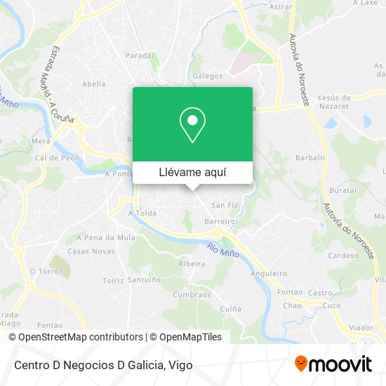 Mapa Centro D Negocios D Galicia