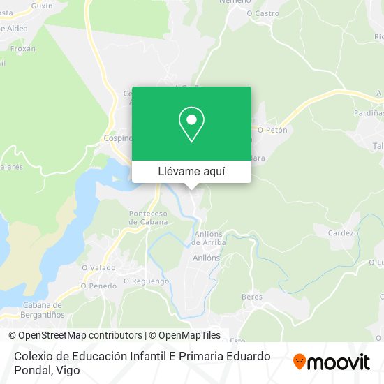 Mapa Colexio de Educación Infantil E Primaria Eduardo Pondal