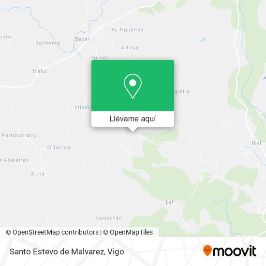 Mapa Santo Estevo de Malvarez