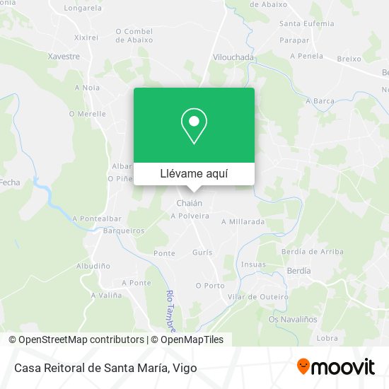 Mapa Casa Reitoral de Santa María