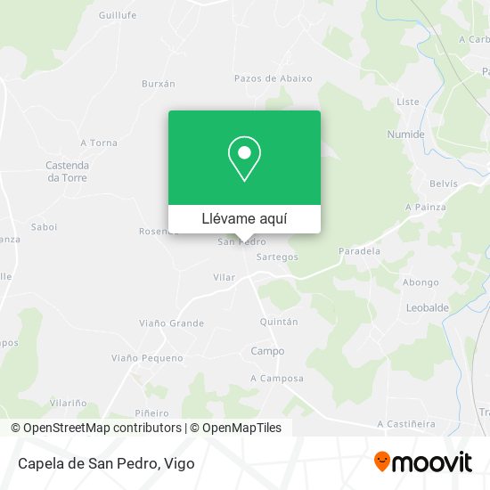 Mapa Capela de San Pedro