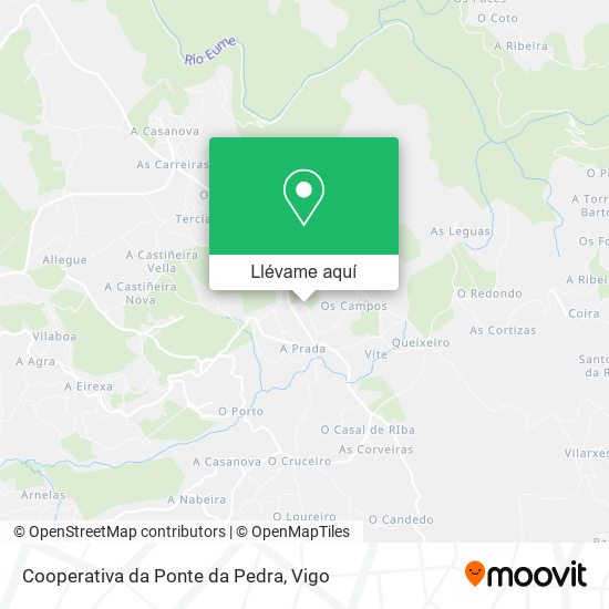 Mapa Cooperativa da Ponte da Pedra